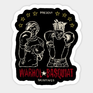 Boxing Warhol Vs Basquiat Sticker